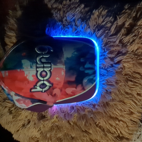 BANG* energy drink luminescent brim hat adjustable back, on/off fits in brim - Picture 2 of 5